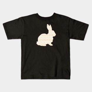 Rustic Yellow Aztec Show Rabbit - NOT FOR RESALE WITHOUT PERMISSION Kids T-Shirt